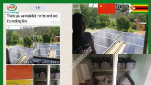 Chinese company invests in Zimbabwe solar panel battery charger kit factory