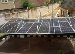 8KW Solar Powered Generator Carport Project In Nigeria