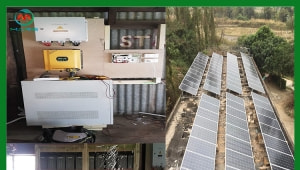 Stand alone solar system supply power to Australia's national broadband network