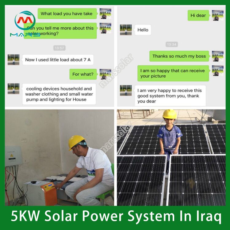 5KW Solar Electric System For House In Iraq