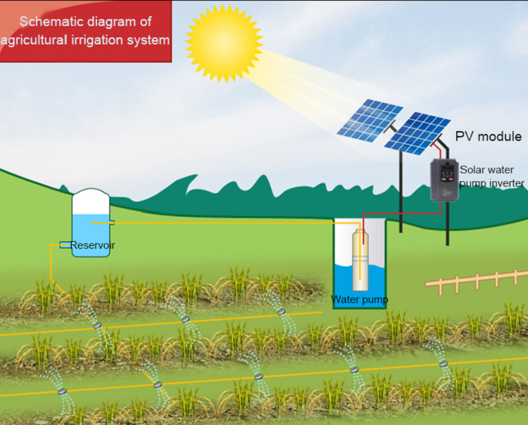 Solar System Manufacturer 7.5HP Solar Pump Sets For Agriculture