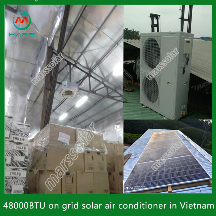 48000BTU On Grid Solar Power Air Conditioner In Vietnam