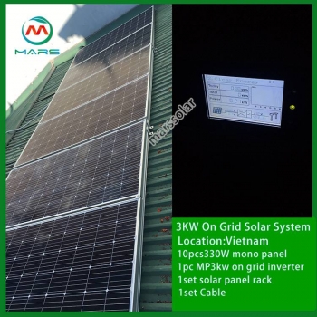 Solar System Manufacturer 5 Kilowatt Solar Pannel Set