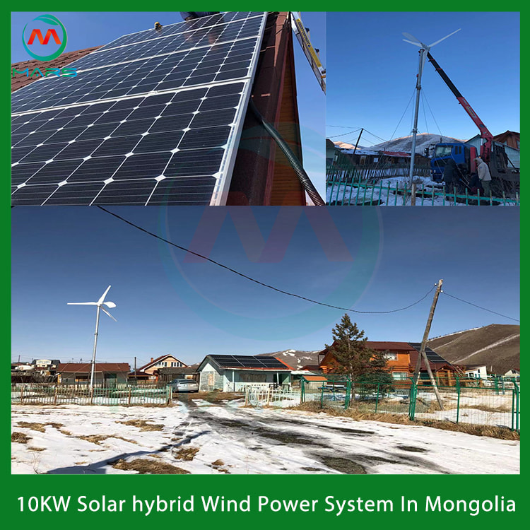 10KW Off Grid Wind And Solar Power System In Mongolia