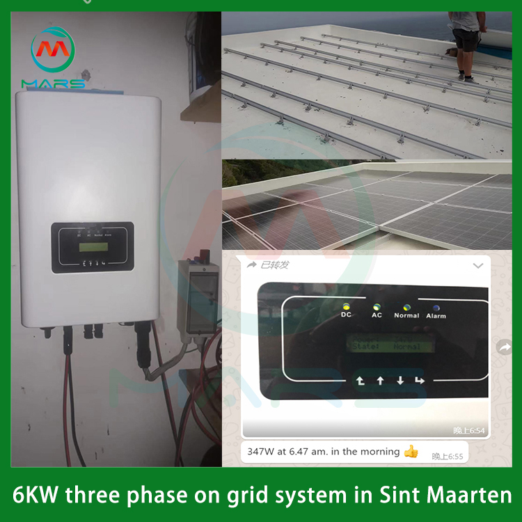 6KW Solar Panel Grid Tie Kit In Saint Martin