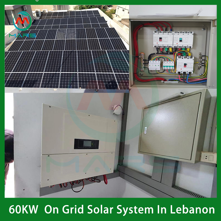 60KW Grid Tied Solar System Kit In Lebanon