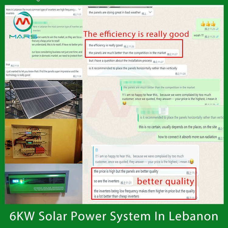 Better Performance Solar System Than Competitors,Feedback from Lebanon Engineer 