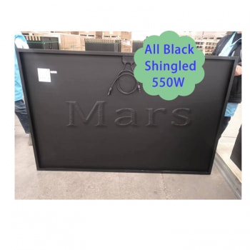 half cell solar panels 500w 550w 525w black frame 182 cell roof system