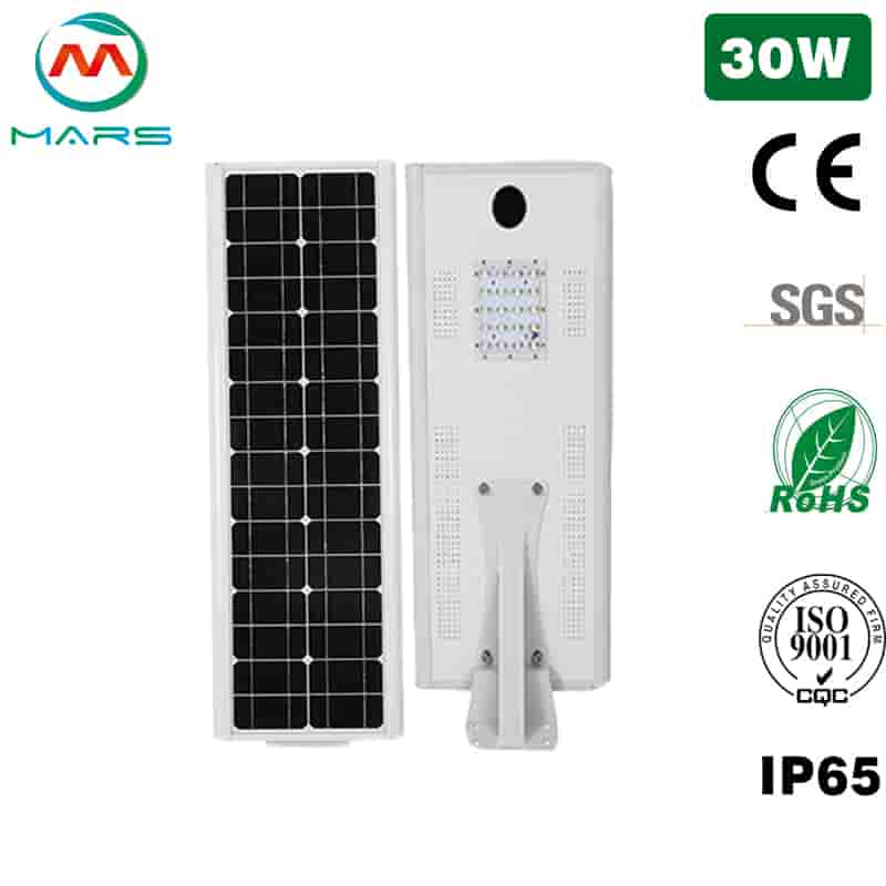 Solar Street Light Manufacturer 30W Solar Powered Pole Light
