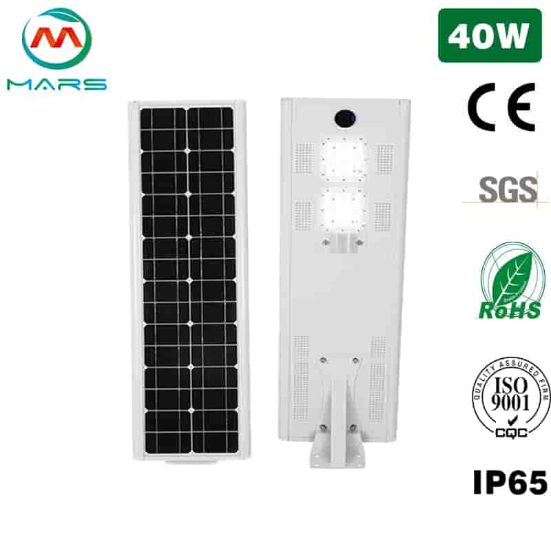 Solar Street Light Manufacturer 40W Solar Powered Pole Light