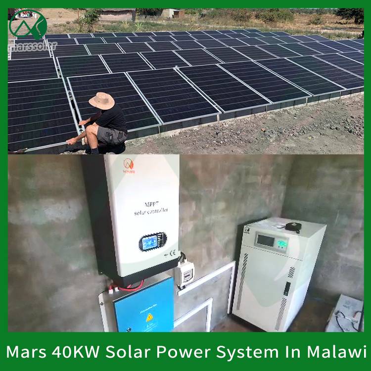 Customer Malawi Successfully Installs 40kw Solar Energy System from Mars Company