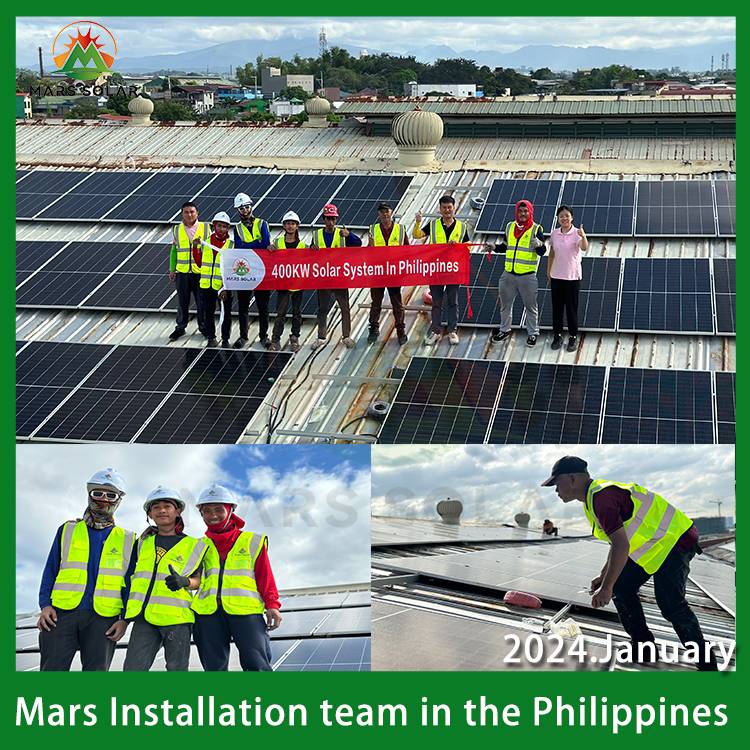The factory can use electricity for free!400kw solar system in philippines！