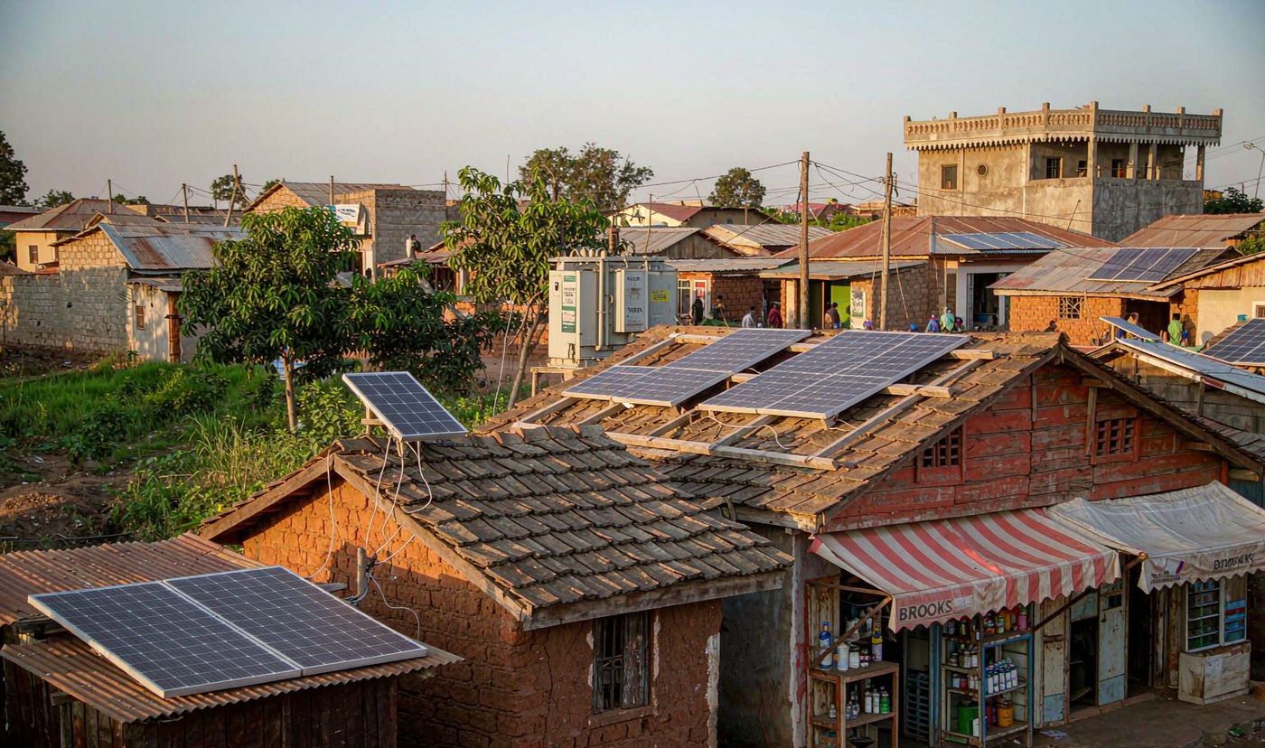 DARES Nigeria solar home systems deployed across a rural community