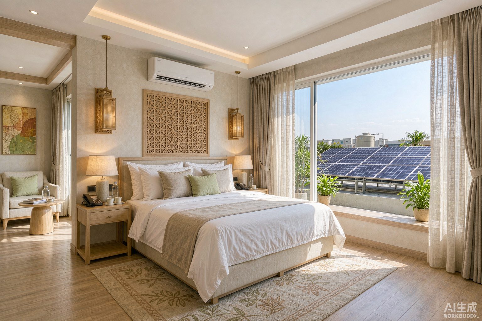 hotel solar Philippines guest room and kitchen daytime load profile